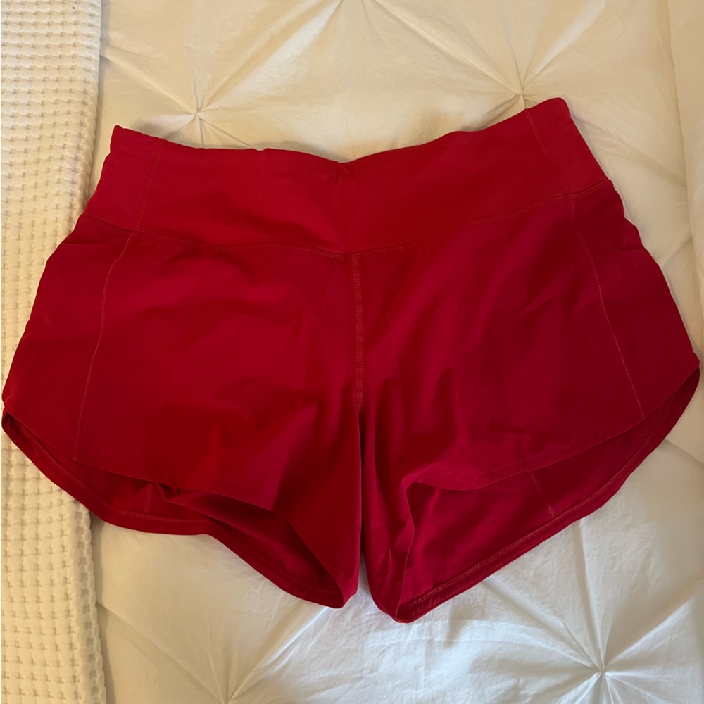 Lululemon Red Shorts